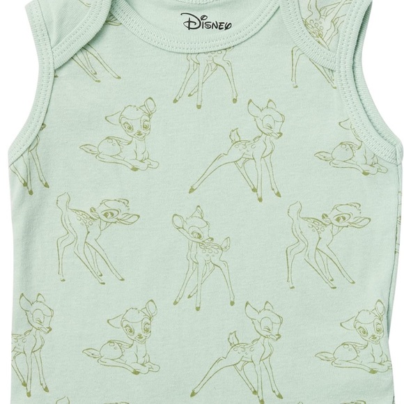 Amazon Disney Bambi🦌Nature Baby👶🏼Girls'👧🏻Sleeveless Onesies Sz Preemie - Picture 4 of 9